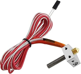 DIY Hotend Kit Nozzle MK8 Extruder Throat Heater 1.75mm/0.4mm Extruder Heater Block Compatible With Raprep I3 Anet A2 A8 3D Printer Parts