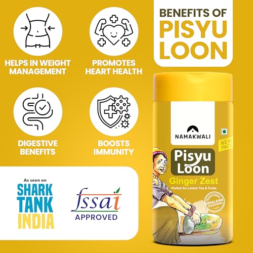 Image of Namakwali Flavoured Pahadi Salt Ginger (Adrak) Seasoning, Pack of 3 - 300 Gram | Pisyu Loon Seasoning mix for Popcorn, Noodles, Salad, Raita, Fruits, Makhana and more | No Preservatives | SharkTank India Product