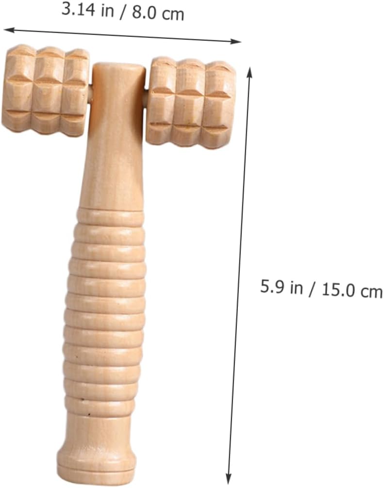 Wooden Massage Roller Tool for Foot Neck and Shoulder Relief Handheld Body Massager for Muscle Relaxation and Acupressure Therapy 15X8X3 Inches - Image 5