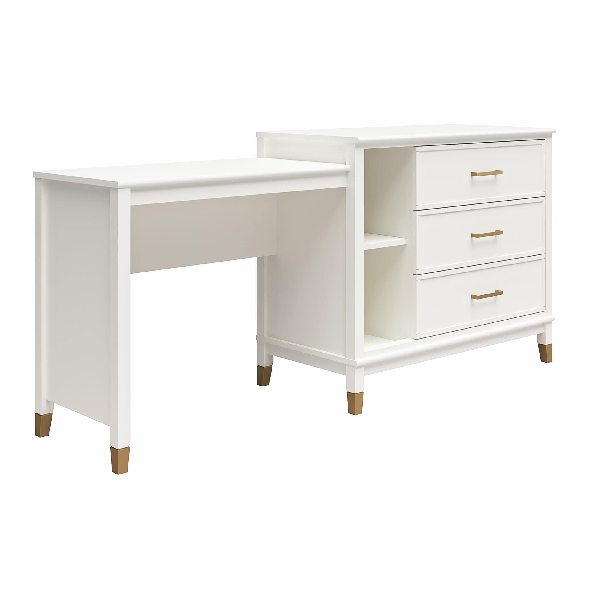 Westerleigh 3in1 Media Dresser White, 50x184x85cm (DxWxH)