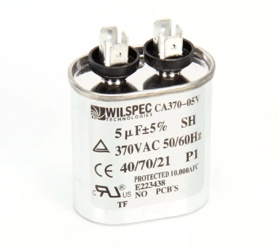 AAON CA370-05V, HCK-050V370Z Capacitor, 5uF, 370V, 50/60Hz