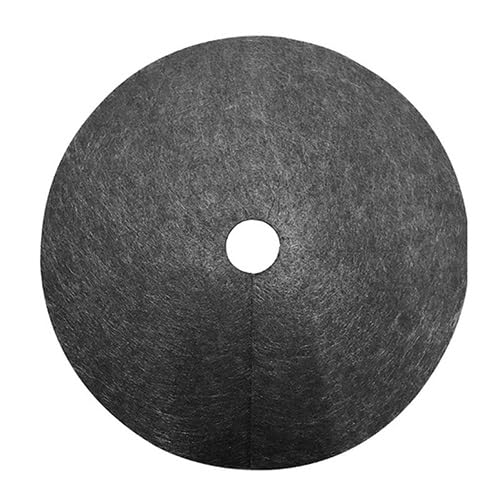 Mantillo no tejido para árboles, 10pcs Weed Fabric Ground Cover, Weeding Cloth Non-Woven Gardening Biodegradable Agriculture Orchard Weeding Cloth(27cm)