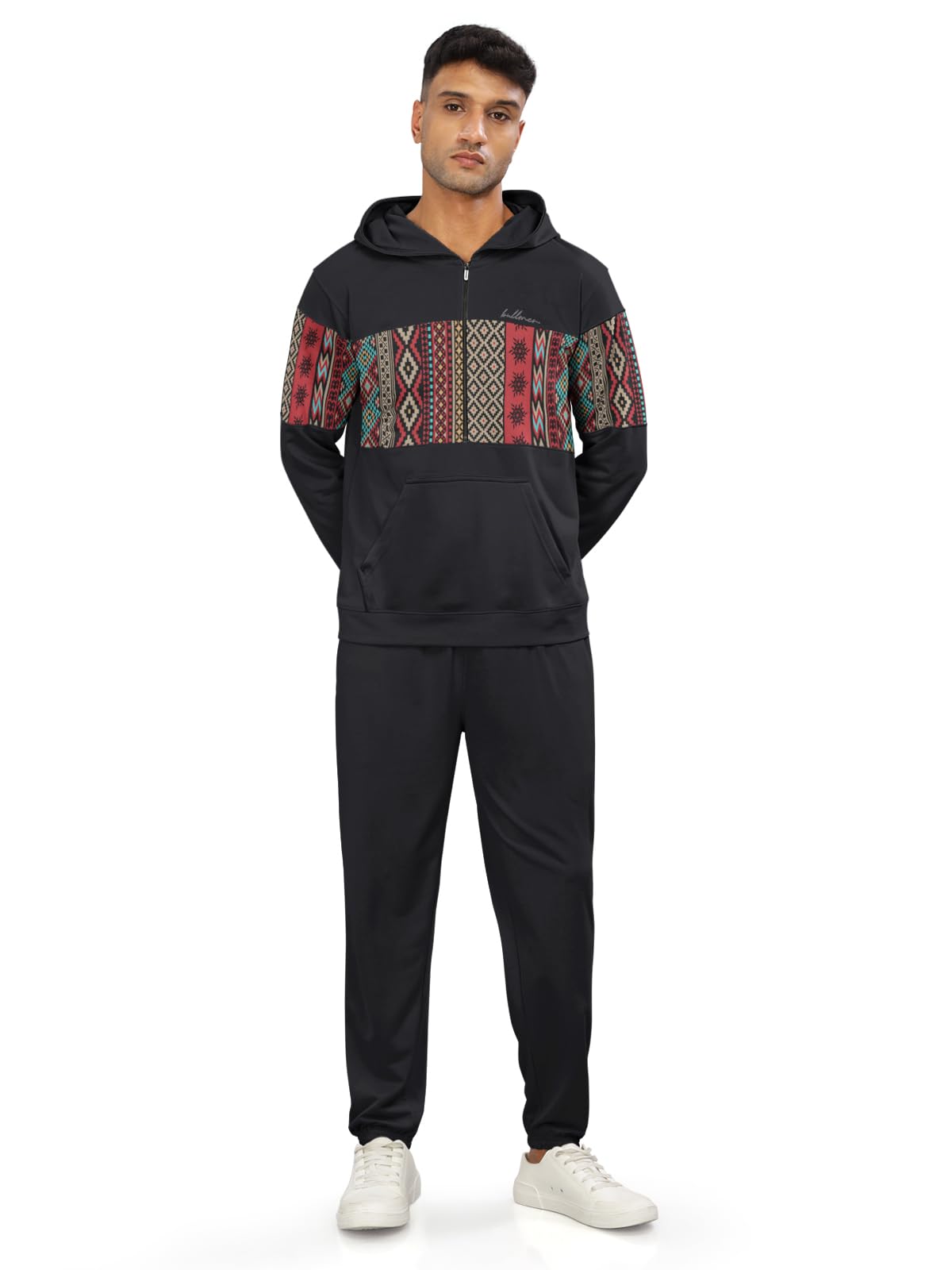 bullmer Trendy Clothing Set with Hoodie & Pants Co-ords for Men-picture-27