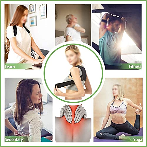 Correcteur de posture Spine Back Support de dos réglable noir S
