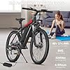Funhang Electric Bike for Adults, Peak 1000W Ebike, 50Miles 21.7MPH Adult Electric Bicycles, 26" Electric Mountain Bike 48V 374.4WH Battery, Commuter E Bike with Adjustable Stem, Fenders, 21 Speed #2