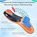 Shoe Insoles with Arch Support Plantar Fasciitis Relief for Men Women Runing Walking, 220Lbs Orthotics Insole Shoes Insert Pads fit Sneakers and Work Boot for Standing All Day-to Men 7-8 | Women 9-10