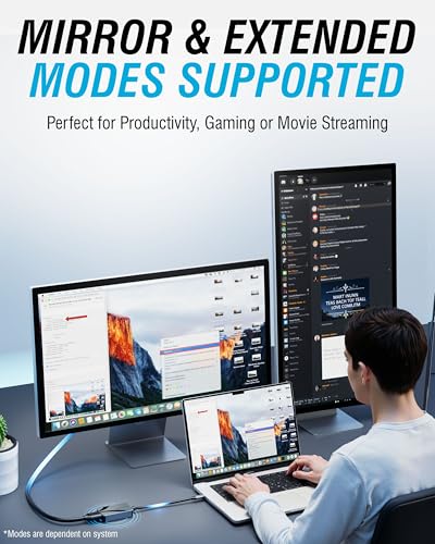 Image of SABRENT 8K USB Type-C to HDMI Adapter - 8K@30Hz & 4K@120Hz, HDR10 /Dolby Vision, VRR & FreeSync, Compatible with Laptops, Tablets, Smartphones, Portable Gaming Systems, Aluminum Design (DA-CH8K)
