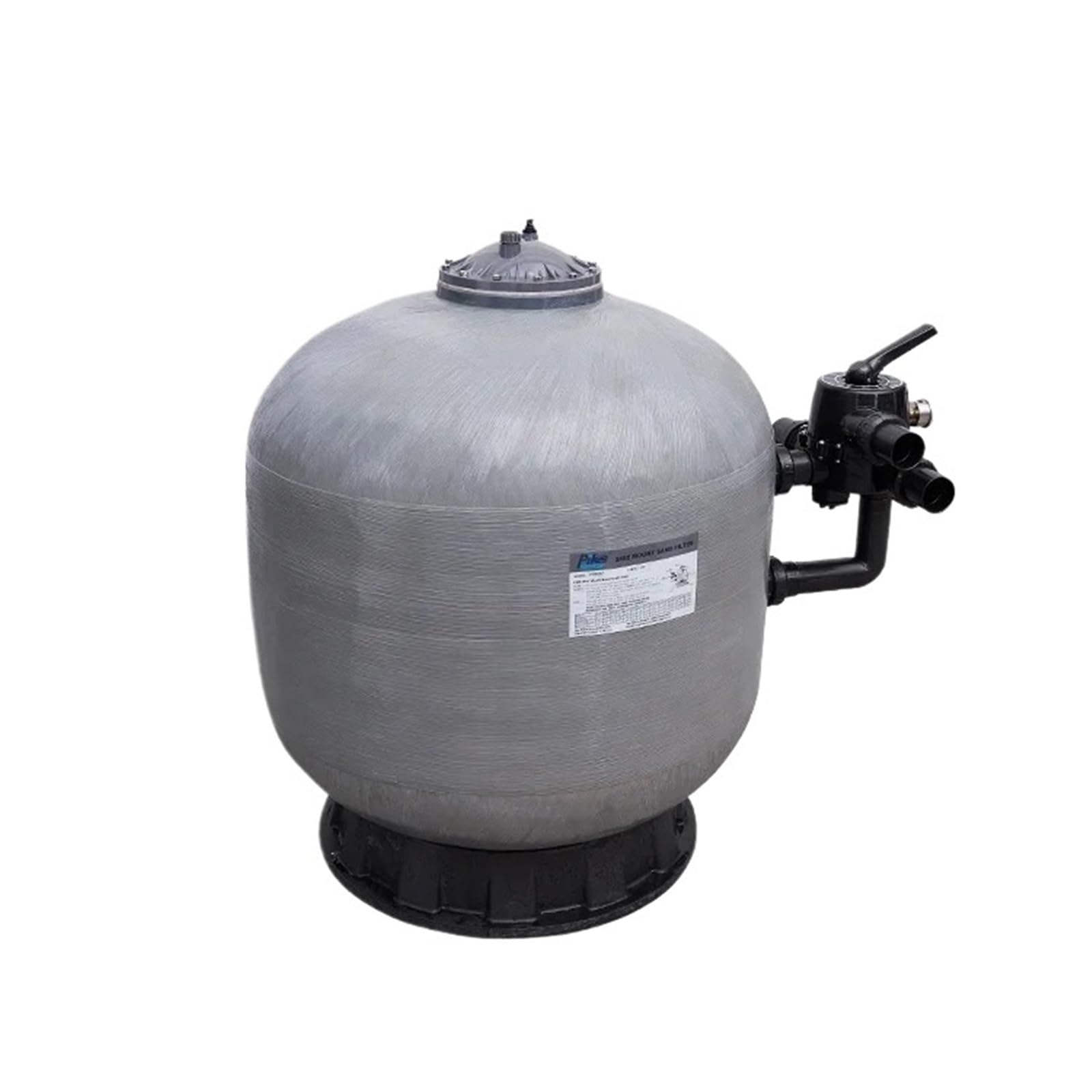 Generico Filtro a Sabbia a Montaggio Laterale in Fibra di Vetro con Pompa, collegamenti valvola da 2 Pollici 63 mm for la circolazione dell'Acqua della Piscina