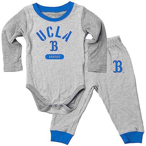 Wes and Willy Baby College Jie Jie Long Sleeve Bodysuit and Pant Set (UCLA Bruins, 18M)