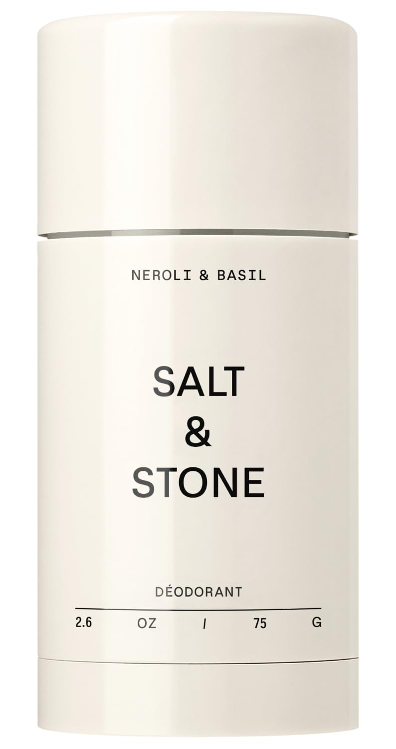 Salt & Stone Aluminum-Free Deodorant for Women & Men, Neroli & Basil 2.6 oz