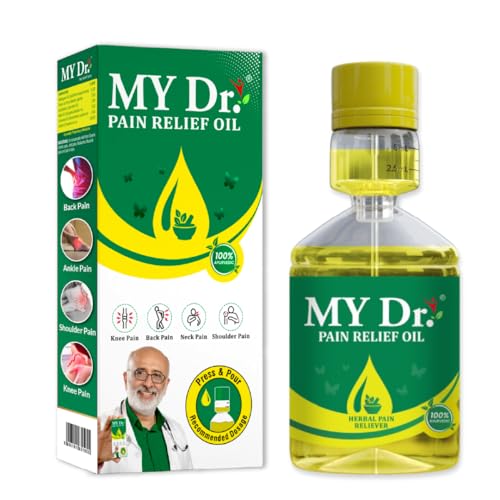 My Dr.® Pain Relief Oil – Ayurvedic Oil for Joint, Knee, Back, Neck, Shoulder, Ankle, Elbow, hip & Muscle Pain | Fast & Long-Lasting Relief from Arthritis, Sciatica, Stiffness & Chronic Pain | Non-Sticky & No Massage Required | Enriched with 9 Herbs | Easy-to-Use Press & Pour Pack | 30ml Pack of 1