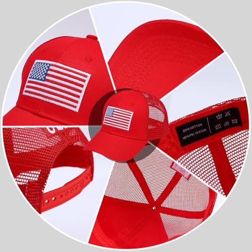 Gorra ajustable con bandera americana para hombres y mujeres miniatura 6