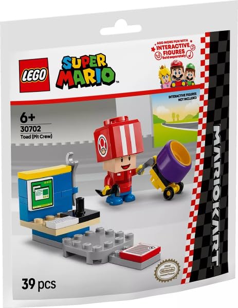 Toad Pit Crew Paper Bag #30702 by Super Mario