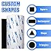 Chair Mute, Bed Footpad Table Chair Protection Bed, wear-Resistant Abnormal Noise Elimination Tools, Stool Leg Table Corner Furniture Non-Slip Adhesive, can be Cut at Will, Furniture Footpad (Black)