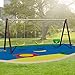 BeneLabel Heavy Duty Porch Swing Spring with Carabiners, 300 LB Capacity, Safety Guarantee, Free-Standing Swings, Hammocks and Hammock Chairs, Swing Sets