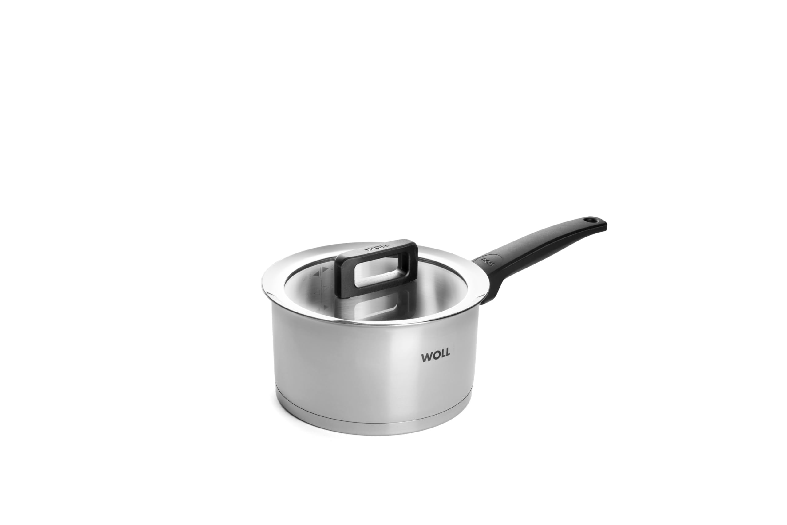 Woll Concept Stieltopf mit Deckel - Induktiv -, Ø 18 cm, 10 cm hoch, 2,5l - Geeignet für alle Herdarten, Edelstahl, backofenfest bis zu 200°, silber