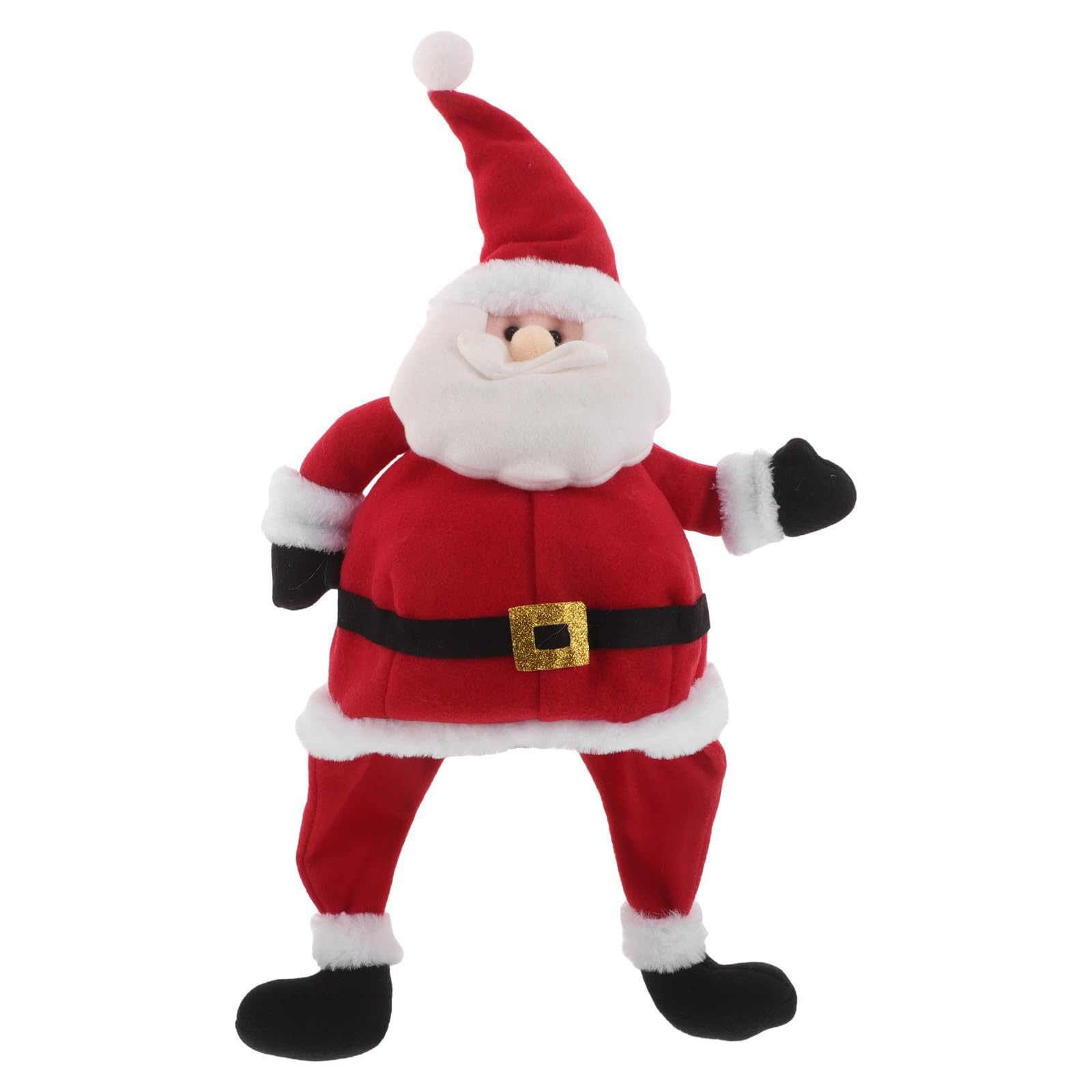 NUOBESTY 2 Stück Weihnachtsmannkostümmütze mit Baumelnden Beinen aus