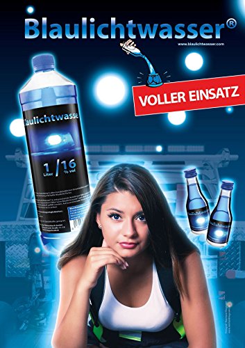 Preisvergleich Produktbild Blaulichtwasser - Plakat "Lady-Blaulicht"