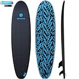 WATERKIDS 7ft 'Wave' Kids Longboard Surfboard & Leash,...