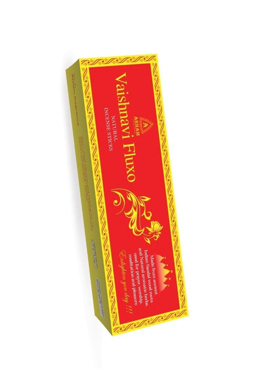 Arham Fragrance Vaishnavi fluxo (Flora Agarbatti) Masala Incense Sticks Pack of 3, 25 Sticks Per Box, 50 GMS Per Box. (B0DFWG1W1R) Amazon Price History, Amazon Price Tracker