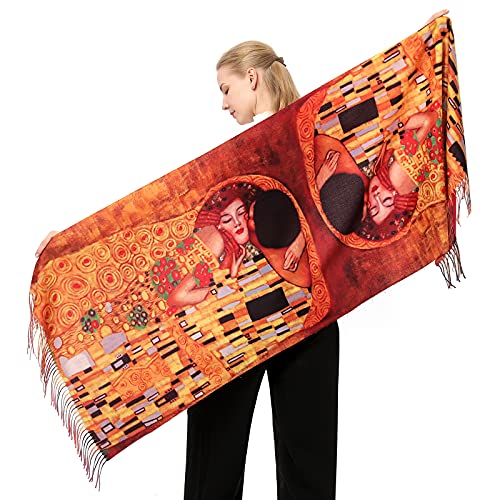 Xinyun Fashion Shawl Scarf For Women Gift With Classic Tassel Soft Feel Cashmere Large Warm Scarves Fall Winter Blanket Shawl Wrap For Ladies Girls #TOP4