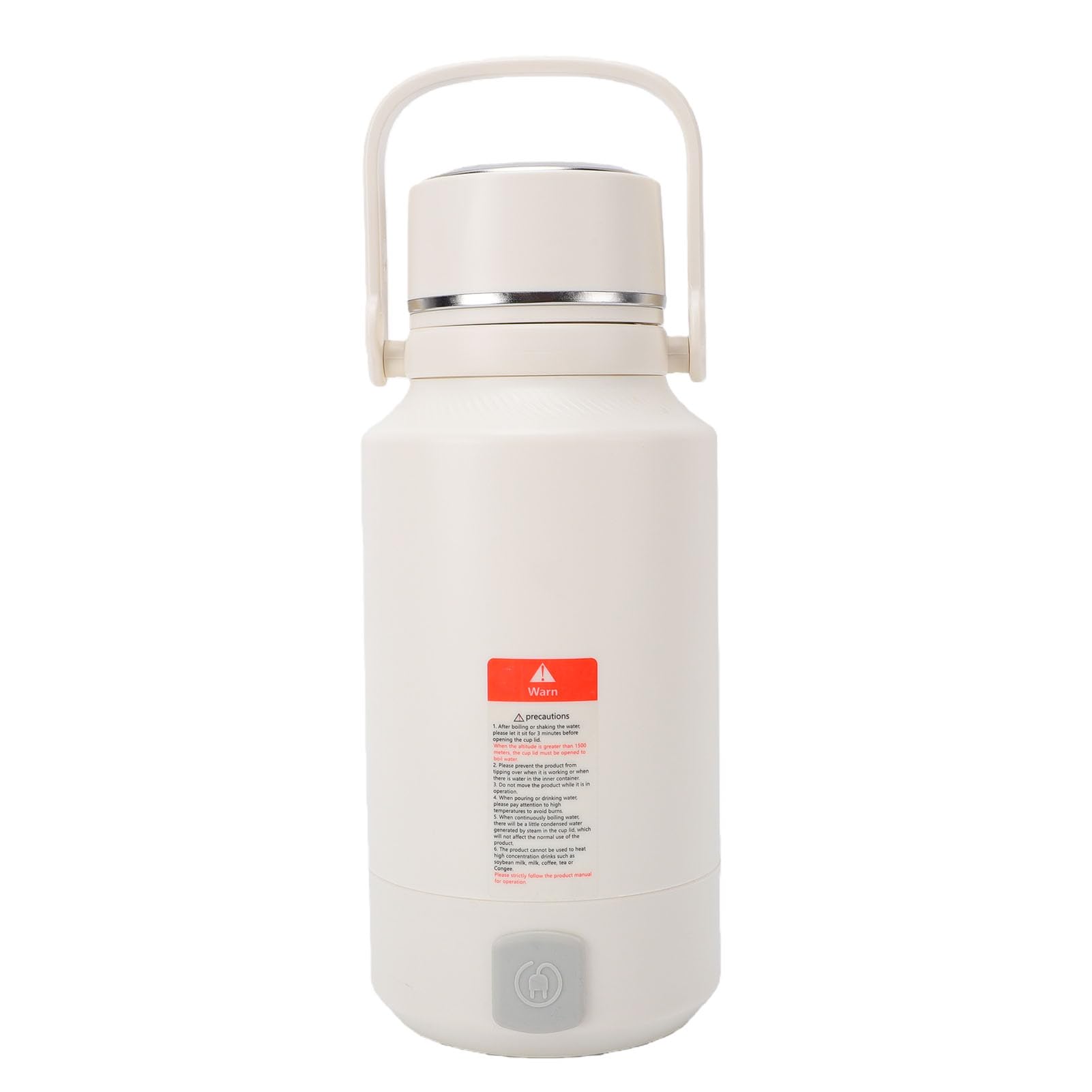 SIXRUN Hervidor Eléctrico Portátil 1L, Caldera de Agua de Viaje de Acero Inoxidable de Calentamiento Rápido (Enchufe europeo 220V)