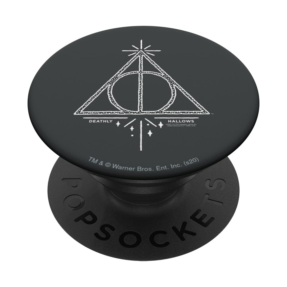 Harry Potter Deathly Hallows Line Art PopSockets Adhesive PopGrip