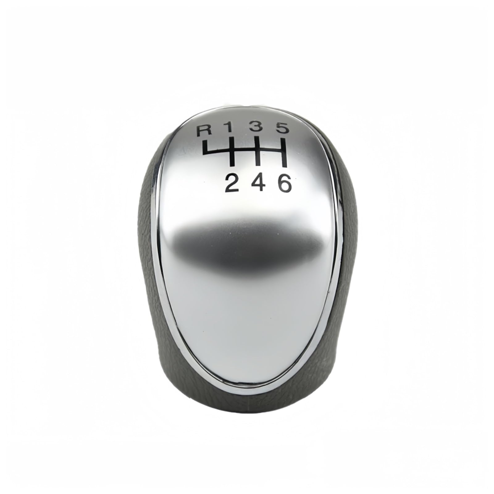 Polvane 6 Speed-Silver Gear Shift Lever Knob 6 Speed Manual Gear Shift Knob Lever Shifter Handball For Hyundai Ix35 2012-2016(6 Speed-Silver)