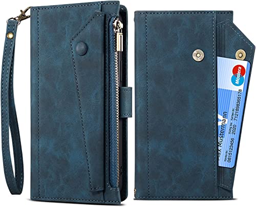 Étui en cuir PU durable pour iPhone 14 Pro Max avec finitions élégantes à rabat