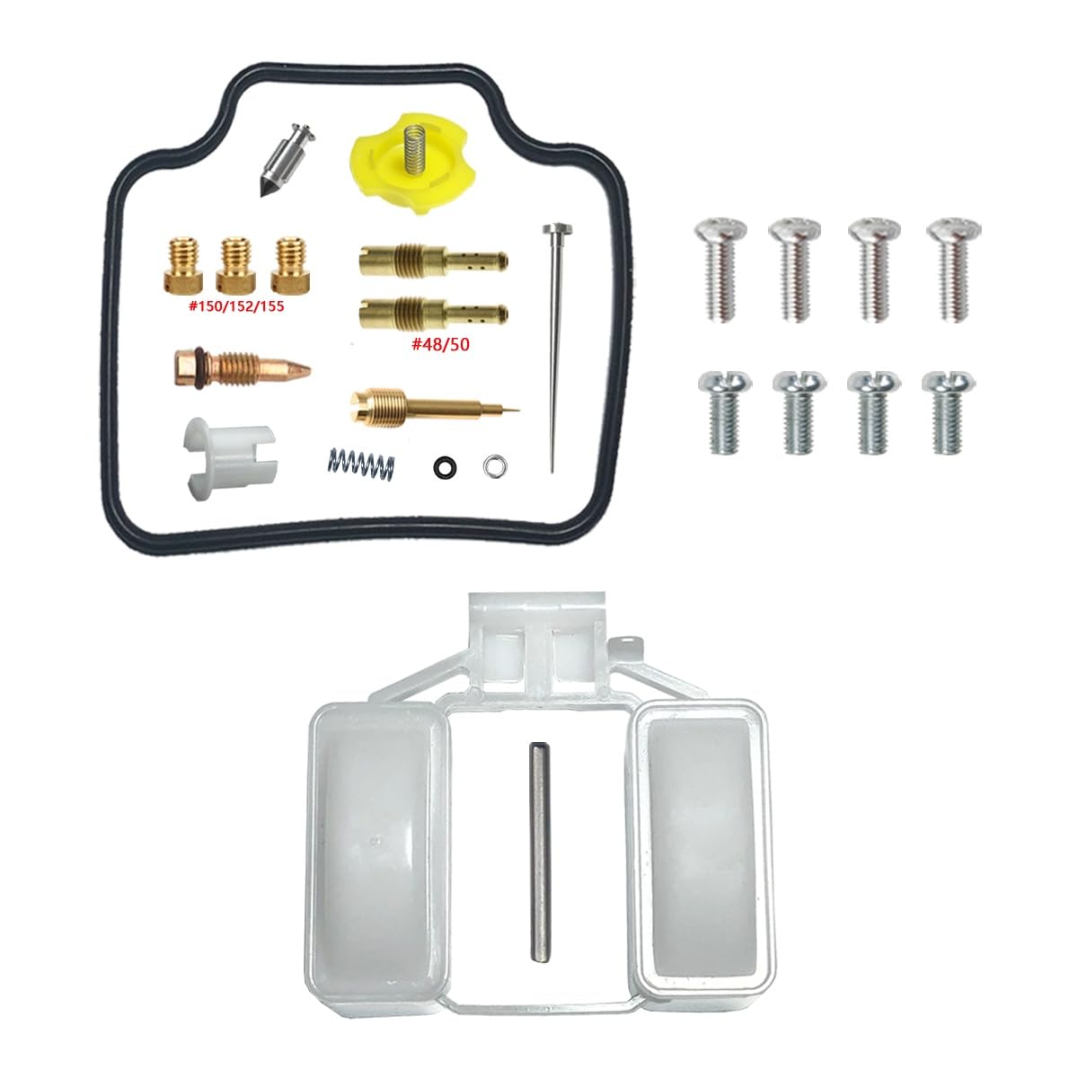 Kit Carburateur XR650L Élimine Fuite Essence et Trou Accélération Moto 650cc