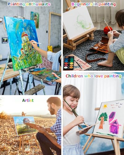 Leinwand zum Bemalen Set 20x20cm (10 Stück),Leinwand Set,Weiße Kleine Leinwände,Geeignet für Liebhaber der Malerei