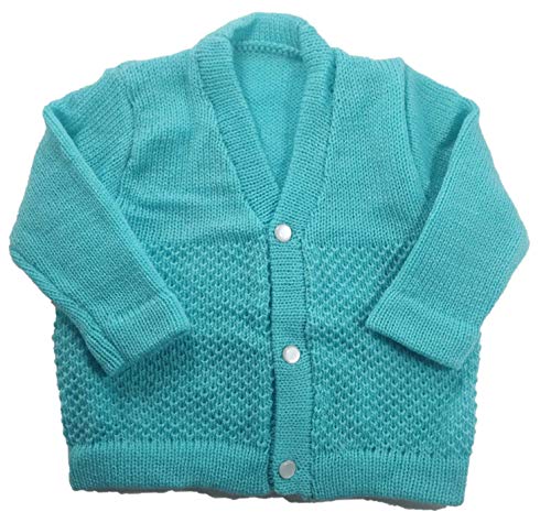 Image of Born Baby Woolen Sweater (3 Piece - 1 Sweater, 1 Cap, 1 Pair of Socks)| (Small 0-6 Months, Large 6-18 Months)