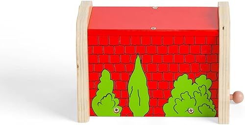 Miniatura 8 de Bigjigs Rail Túnel de tren de ladrillo rojo | Accesorios de modelo para vías de tren de madera | Expansión de juguete de madera para fanáticos de