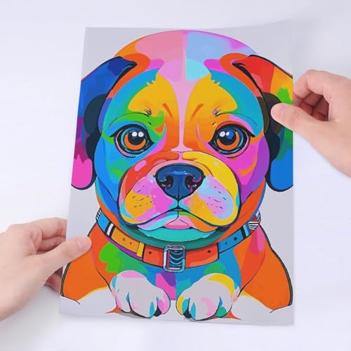 Autocollants chiens étanches et colorés qui résistent à l'eau pour gourdes