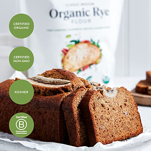 King Arthur 0071012060061 Baking Organic Medium Rye Flour - 3 Lbs For Complex Flavorful Breads & Baked Goods thumb #6