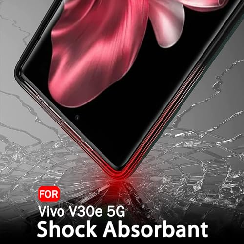 Image of TheGiftKart Sleek Back Cover Case for Vivo V30e 5G | Slim Fit Protective Design | Ultra Matte Finish | Camera Protection Bump | Soft Silicon Back Cover Case for Vivo V30e 5G (Silicone, Black)