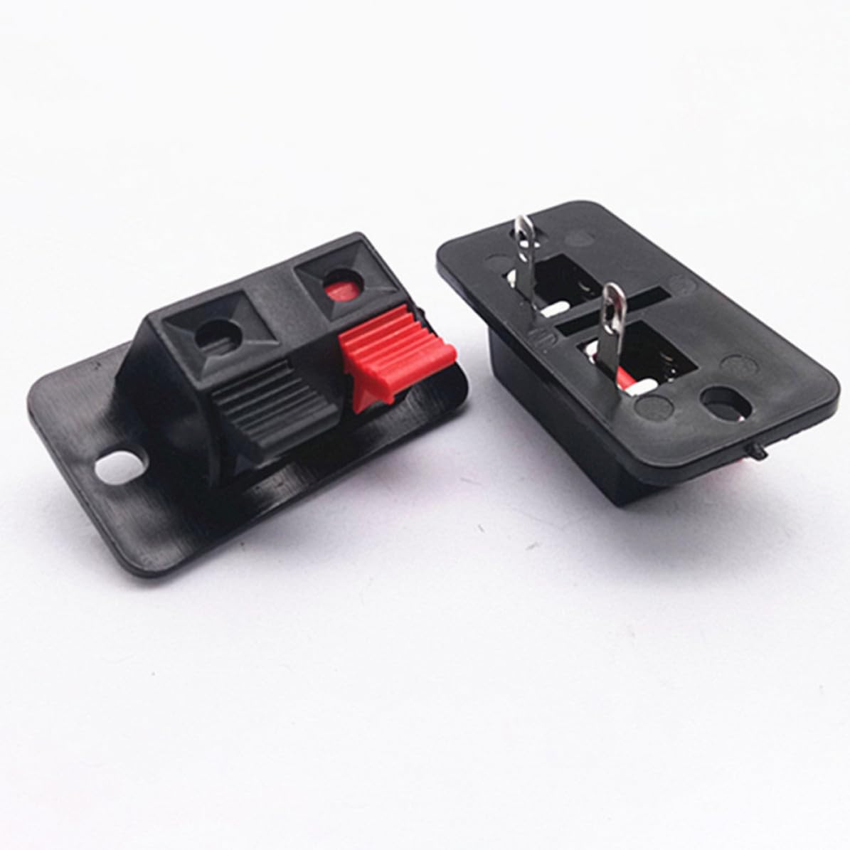 Toddmomy Connettore Terminale Altoparlante 2 Posizioni, Clip a Molla per Casse Acustiche, Materiale Plastica e Ferro, 30 Pezzi per Uso di Riparazione Affidabile