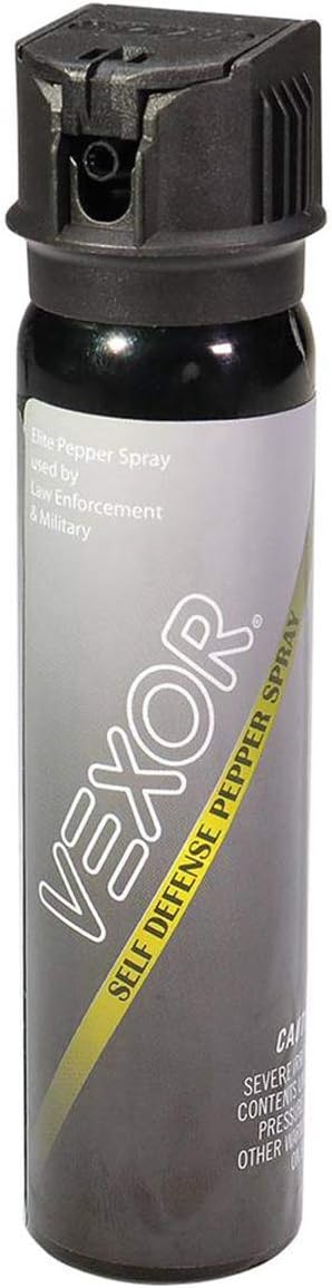 Vexor Self-Defense Pepper Spray for Women and Men, 4.4 Ounce Canister with Locking Lid, Small Self-Defense Tool for Quick-Release Protection - ZARC International