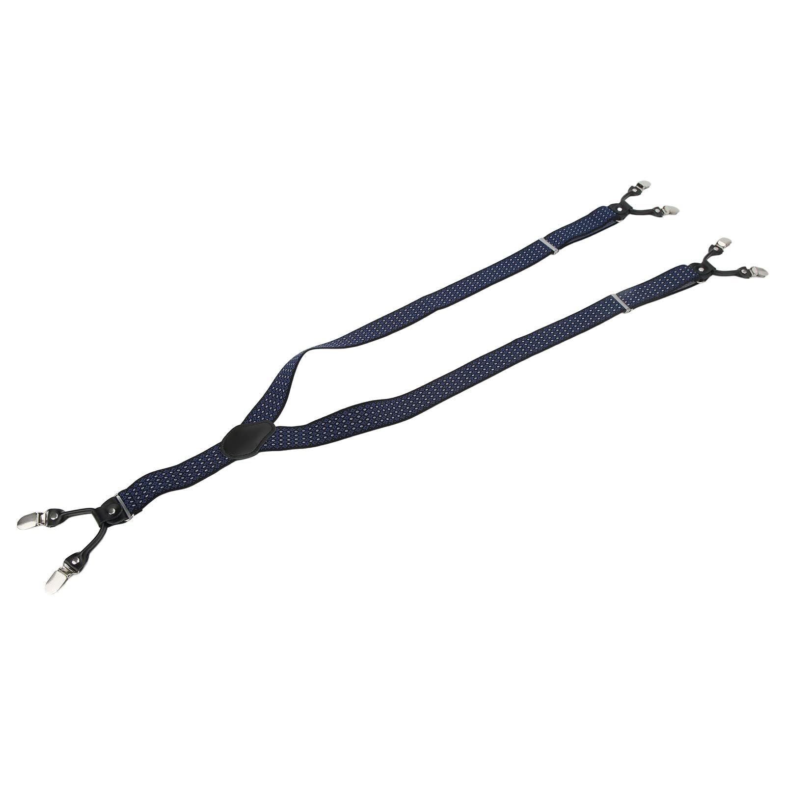 Bretelles élastiques de 1,38 pouces de large for hommes, 47,24 pouces de longueur, Style décontracté, bande robuste for pantalons et pantalons Bretelles homme réglables