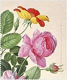 Maße: 15 x 18 cm Rannenberg und Friends Brillenputztuch \'Rosen aus dem Nassau Florilegium\'