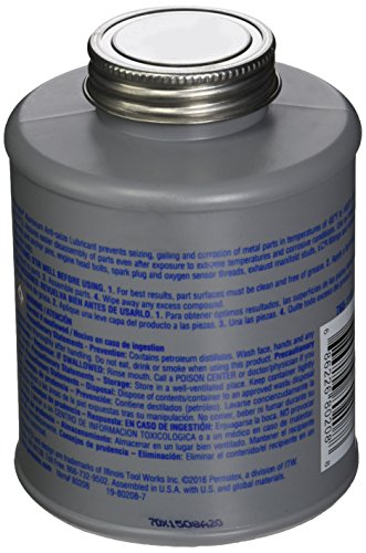 Image of Permatex 80208-12PK Anti-Seize Lubricant with Brush Top Bottle - 16 oz., (Pack of 12)