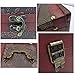 ISOTO Retro Vintage Wooden Jewelry Box Storage Box Organizer Container Case Chest Trinket Box with Mirror for Gilrs Girlfriend Women for Mother's Day (Style 3)