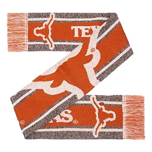 FOCO Forever Collectibles 9279791721 Texas Longhorns Big Logo Wordmark Gray Scarf