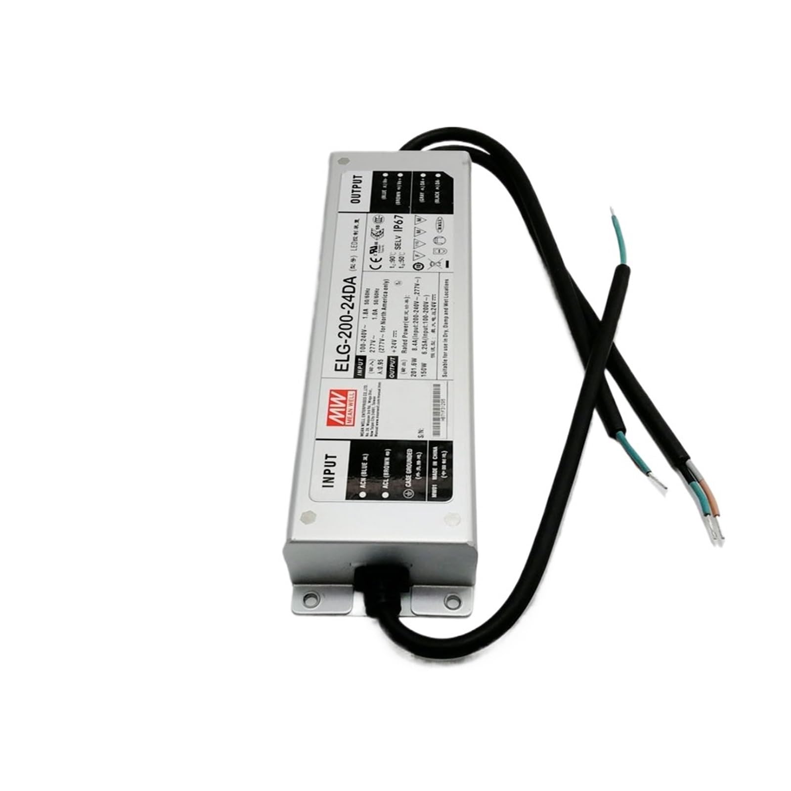 Fcarumiqp One Color Elg-200-36Da 200W 5.55A 36V Dali Control Led Power Supply 110V/220V Ac To Dc Waterproof Ip67 Dali Led Driver