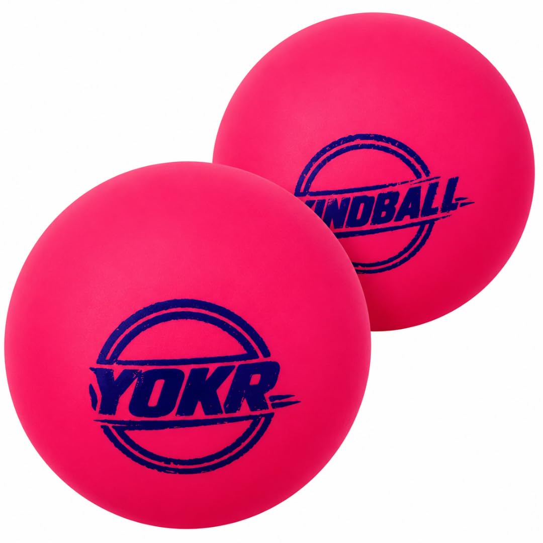 YOKR Windball 90g Cricket Ball PVC Soft Practice Pack of 2 Pink | PVC synthetic ball, 2.8 inch standard size. Lighter 90g build for junior, beginner and coaching practice. Nets, turf, indoor.-picture-26
