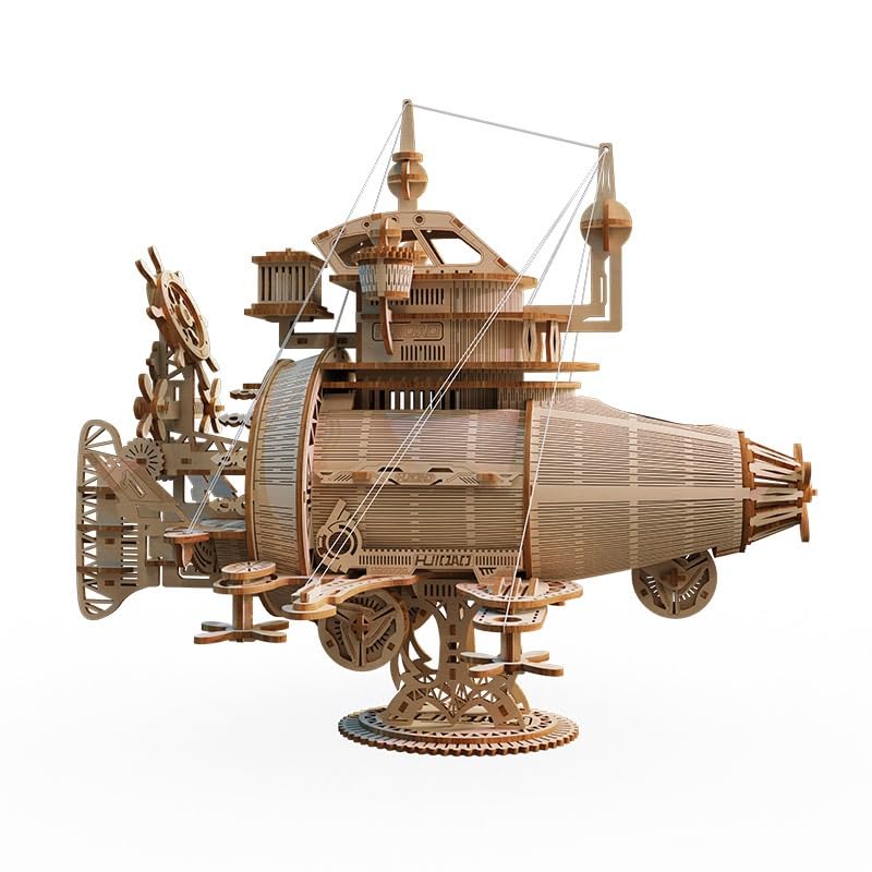 Drewniane puzzle 3D dla dorosłych, zestaw modeli do sklejania statków kosmicznych, mechaniczne drewniane puzzle, zestawy rzemieślnicze,dekoracje do domu prezenty urodzinowe 233 szt.