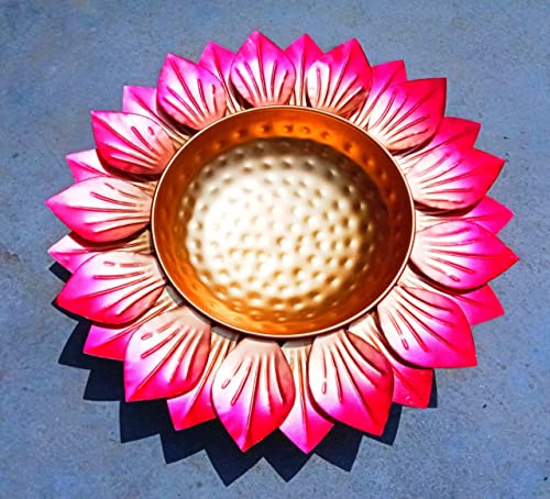 Best Navratri Home Decoration Items (2026) 84 Royal Handicraft ancy Decorative Patta Urli Bowls Tray for Diwali...