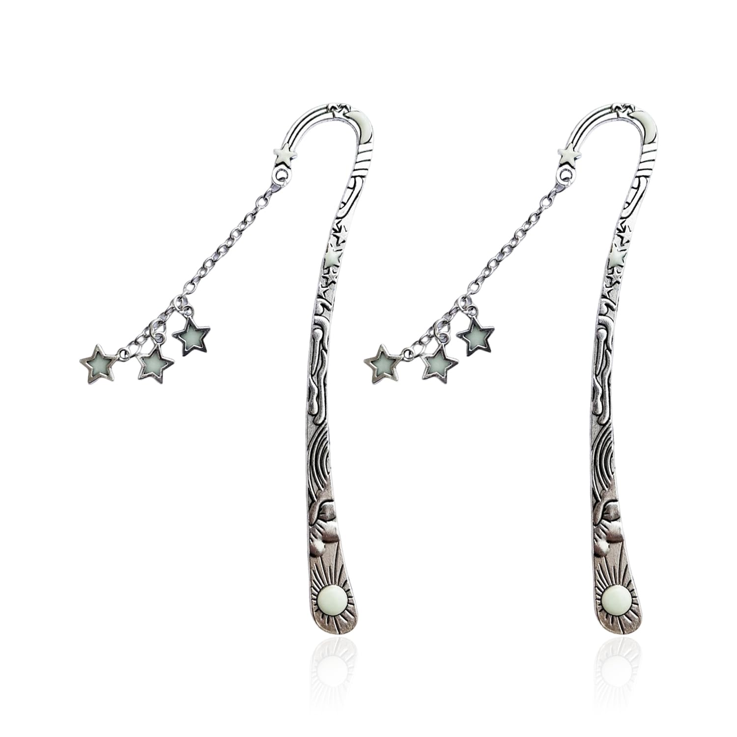 RNFKSU 2 Luminous Star Bookmarks, Retro Tassel Bookmarks, Creative Cultural And Creative Products, Gifts For Reading Lovers.