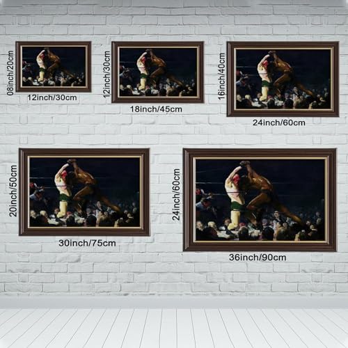 Impression toile George Bellows Both Members art mural suspendu pour passionné de boxe - 2