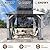 Raysfung 10'x10' Wood Gazebo, Outdoor Hardtop Gazebo with Wood Posts and Galvanized Steel Doule Roof, Wooden Frame Gazebos with Netting and Curtains for Patio Backyard Deck